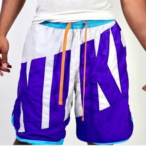 Nike Throwback basketball shorts-Spellout-90s-M-Read